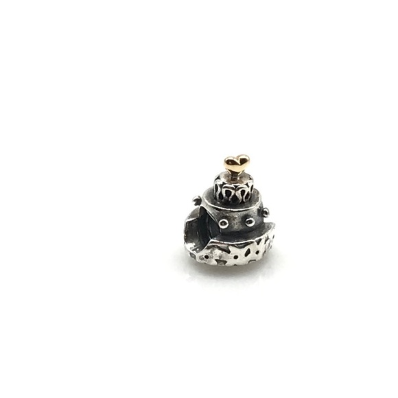 Pandora Retired Two Tone Cake Charm - Picture 4 of 5